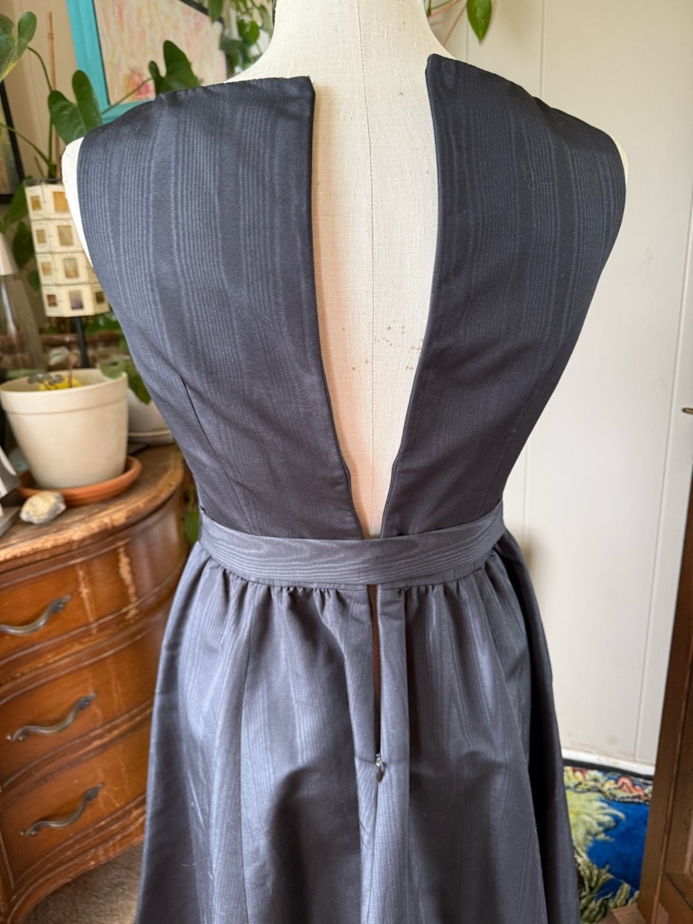 Isaac Mizrahi For Target Taffeta Black Fit & Flare Couture Party Dress Size 8 - Picture 7 of 12